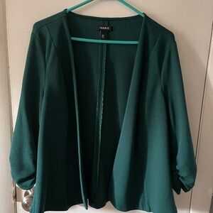 Torrid - Light Crepe Ruched Sleeve Blazer